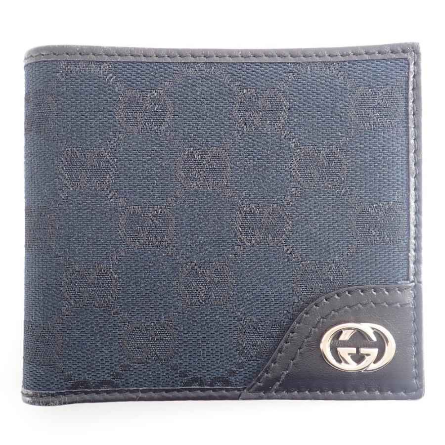 GUCCI（グッチ） 181671 インターロッキングG GGキャンバス/レザー 二