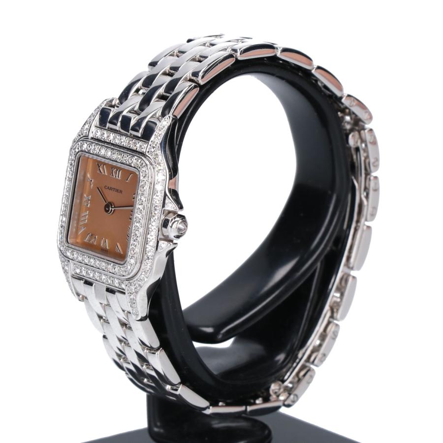 カルティエ 新品同様 750WG 1660 WF3245F3 パンテールSM 2重ダイヤモンドベゼル クオーツ Cartier（カルティエ） 新品同様/ 750WG 1660 WF3245F3 パンテールSM 2