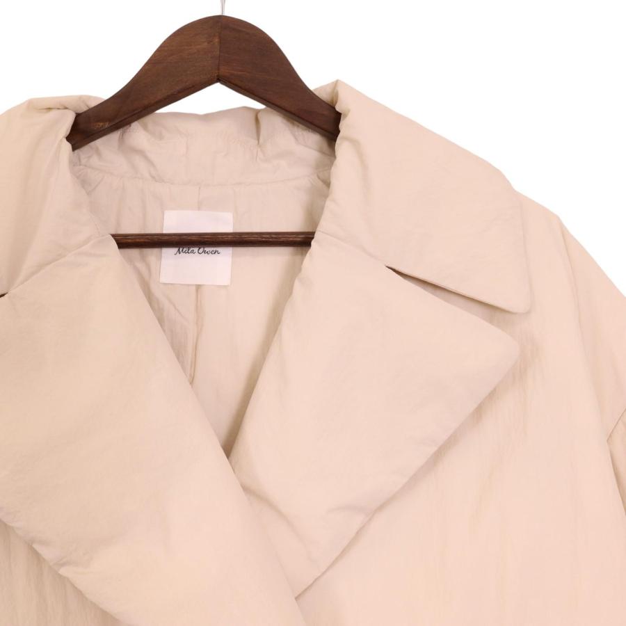 MilaOwen ミラオーウェン アイボリー フレンチダウンハーフ丈パデッド