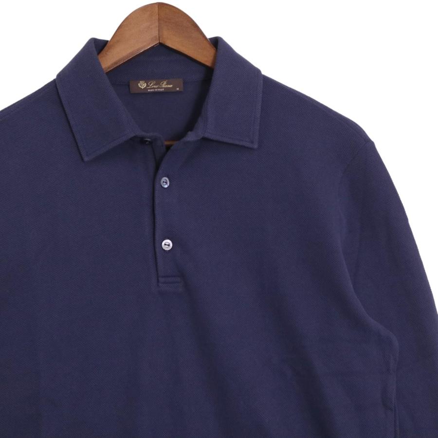 Loro Piana ロロピアーナ ブルー FAF8503 コットン 鹿の子 ラガー 