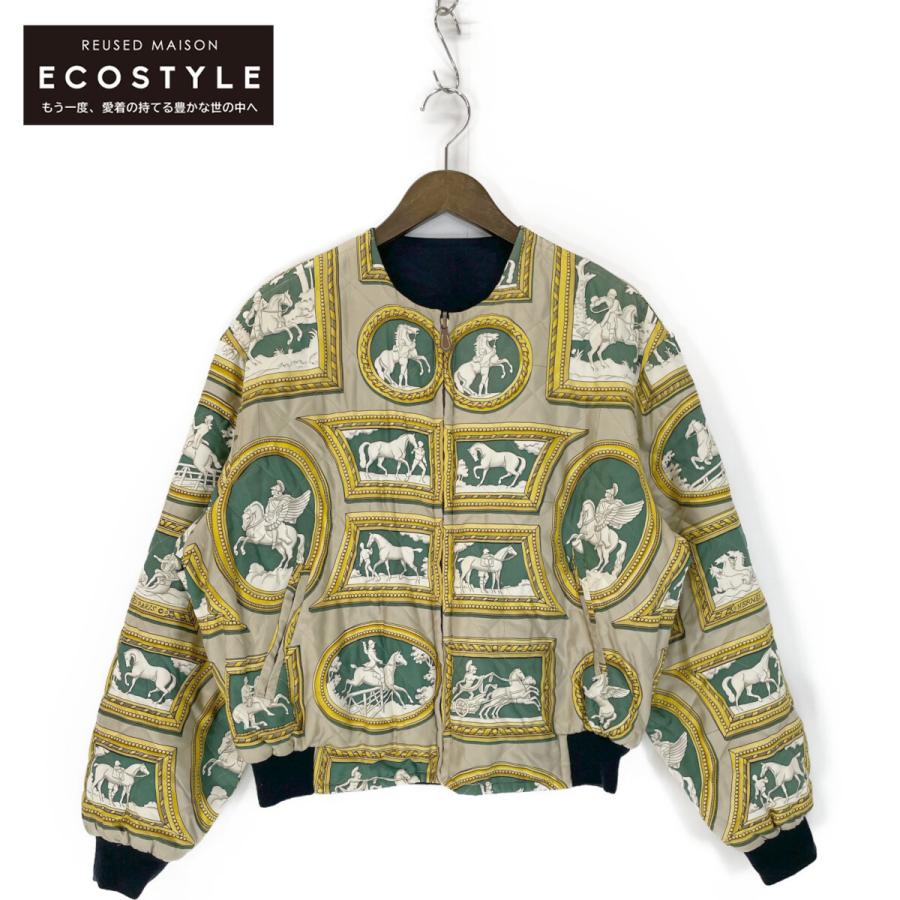 HERMESリバーシブル ブルゾン ジャケット/38