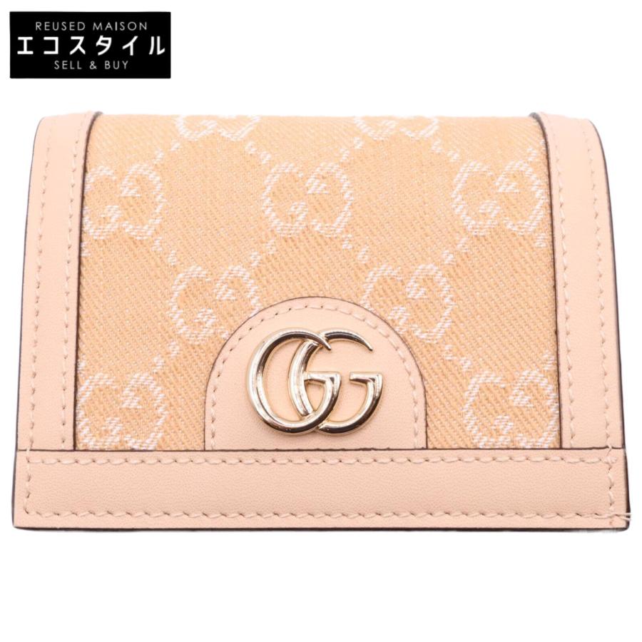 新品/ GUCCI グッチ 523155 GG カードケース ウォレット/ 二つ折り財布 