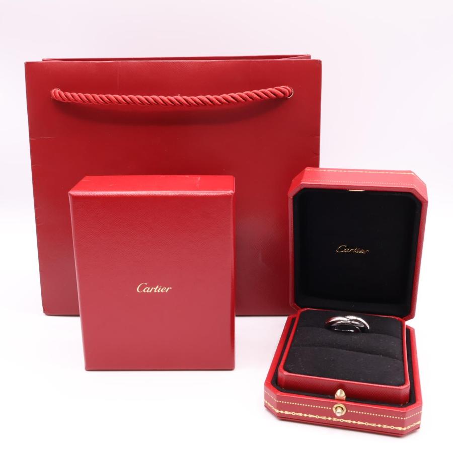 Cartier（カルティエ） 750WG x Pd950 x セラミック トリニティ リング・指輪 56 ホワイトゴールド/ブラック ...
