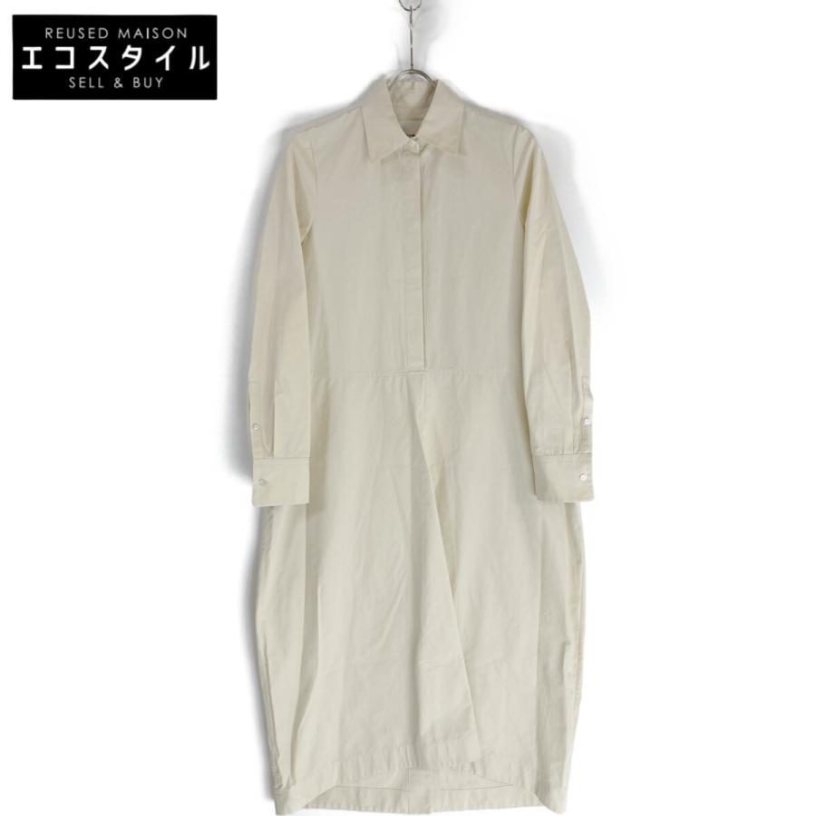 JIL SANDER ジルサンダー 白 コクーン シャツワンピース アイボリー 32 