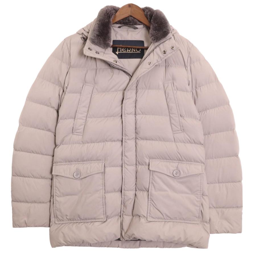 HERNO（ヘルノ） グレー PI0589U-13220-1800 POLAR-TECH ファー付き