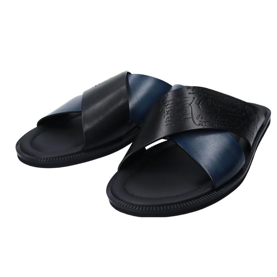 新品同様/ Berluti ベルルッティ S5438 シフノス スクリット レザー 