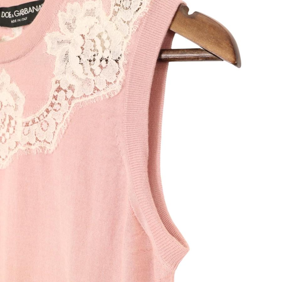 Dolce＆Gabbana ピンク FX456T/FX457T カシミヤシルク レース