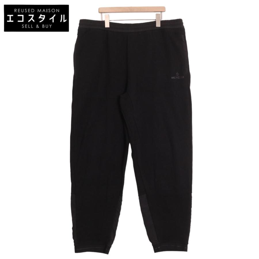 MONCLER モンクレール 23年製 ブラック PANTALONE LINGO ナイロン 
