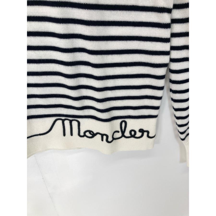 MONCLER モンクレール ホワイト 21年 GIROCOLLO TRICOT ボーダー MONCLER モンクレール ホワイト 21年 GIROCOLLO TRICOT ボーダー