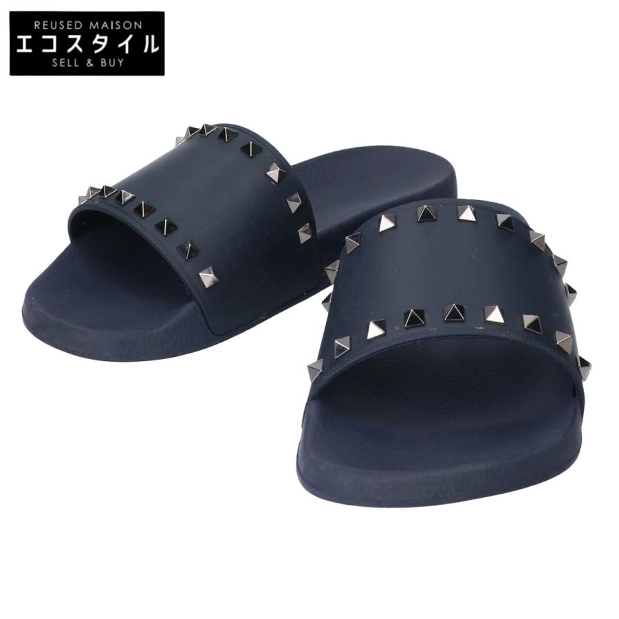 VALENTINO】ロックスタッズ ラバー スライドサンダル VALENTINO ロック