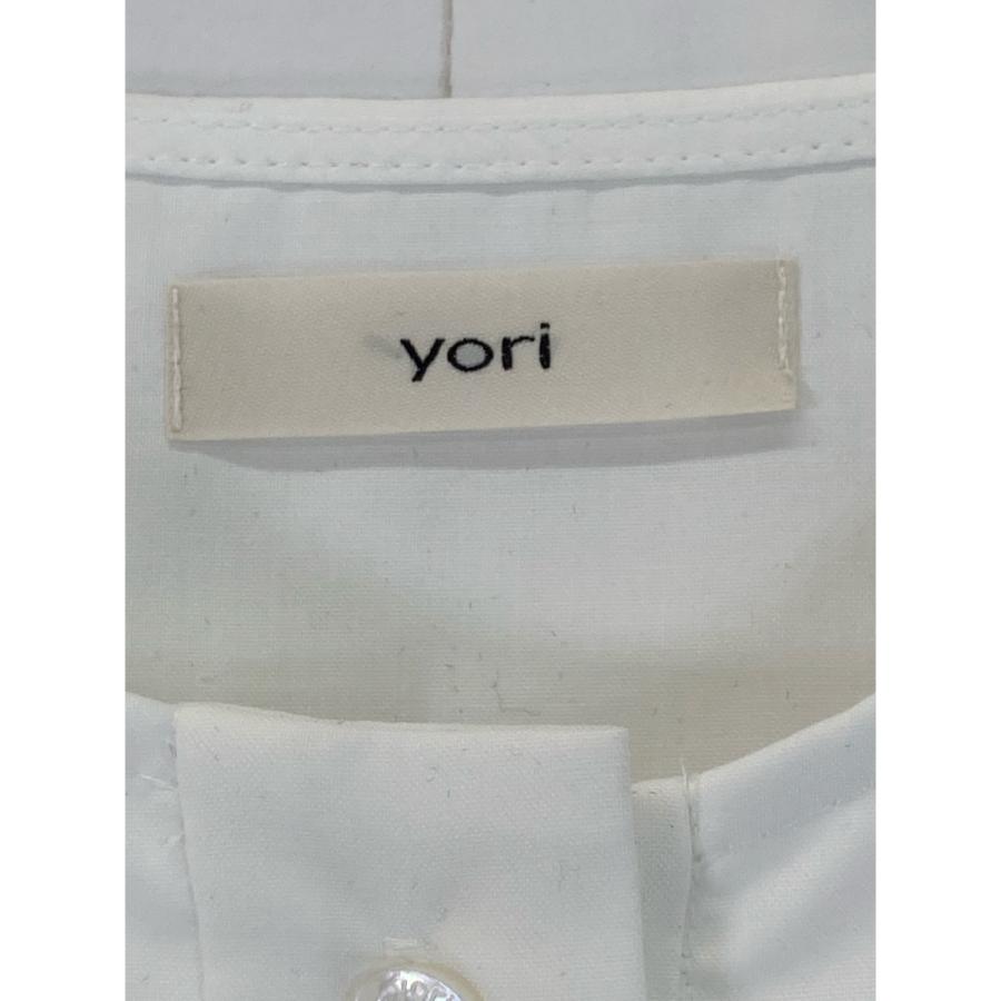 yori ヨリ  YR2221-106AW ﾎﾜｲﾄ 22AW ｽｶﾗｯﾌﾟｶｯﾄﾜｰｸ ﾌﾘﾙ ﾌﾞﾗｳｽ F yori ヨリ 22AW ホワイト YR2221-106AW スカラップカットワーク