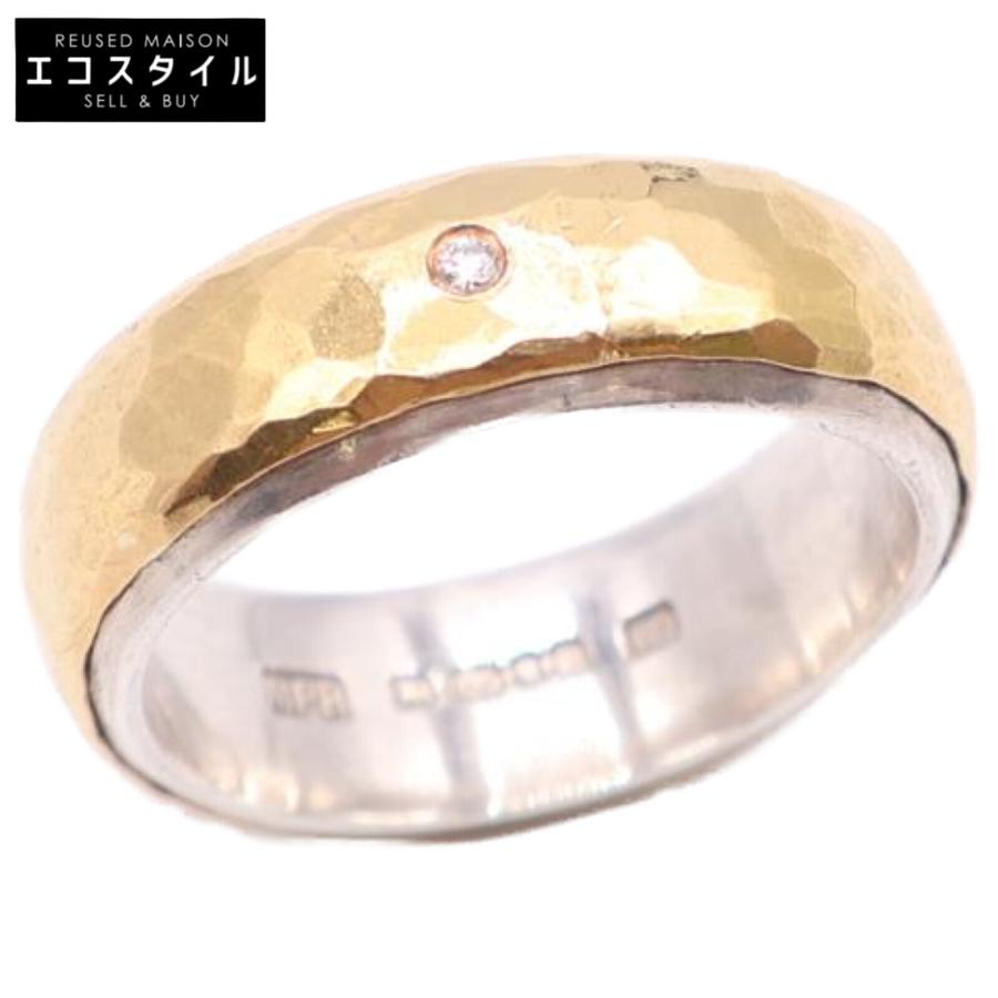 美品 MALCOLM BETTS マルコムベッツ K22/SV925 1Pダイヤモンド 美品 MALCOLM BETTS マルコムベッツ K22/SV925 1Pダイヤモンド
