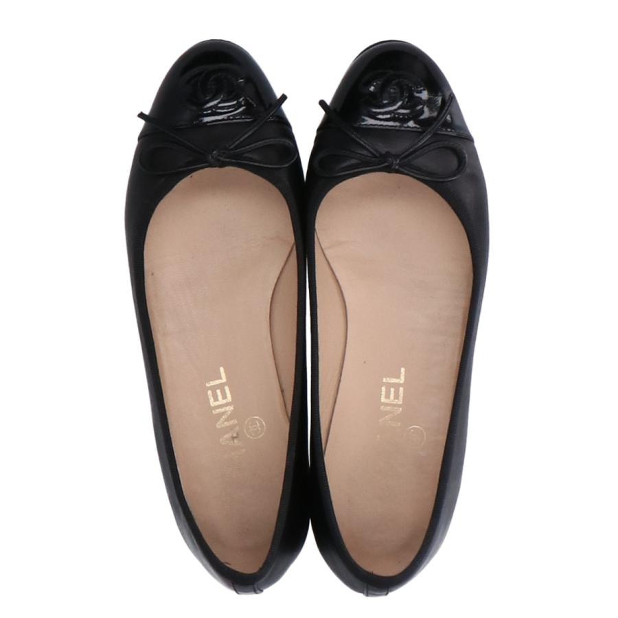 CHANEL（シャネル） 美品/ A02819 レザーxパテント ココマーク