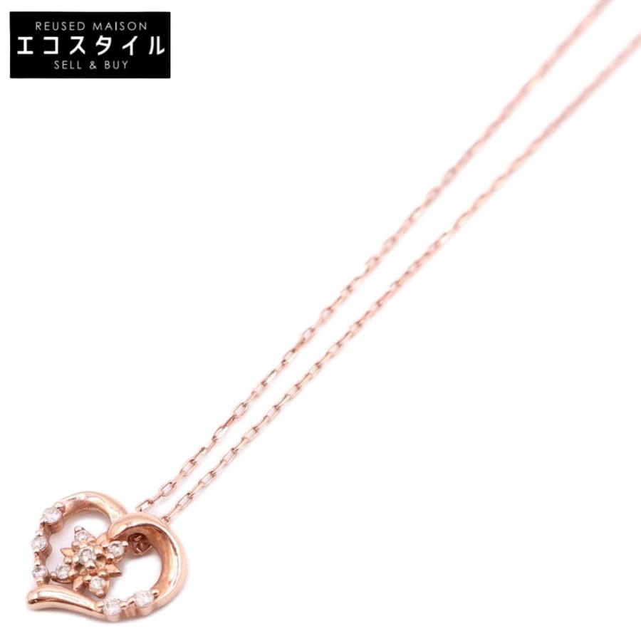 美品 ヨンドシー 4℃ 2014クリスマス限定 K10 ハート ダイヤモンド