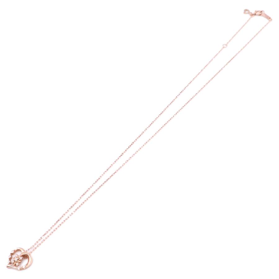 美品 ヨンドシー 4℃ 2014クリスマス限定 K10 ハート ダイヤモンド