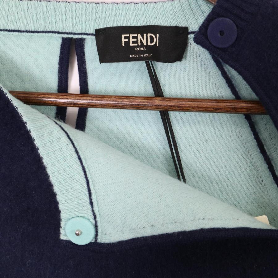 FENDI（フェンディ） 22年製 ネイビー FZX110 カシミヤ FFバゲット
