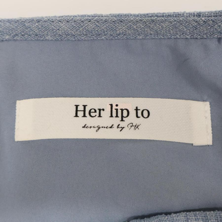 Her lip to ハーリップトゥ 1241305067 ライトブルー Martinique Tweed 