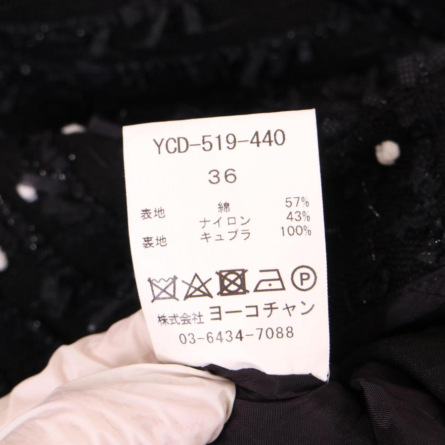 YOKO CHAN ヨーコチャン ブラック YCD-519-440 ノースリーブ