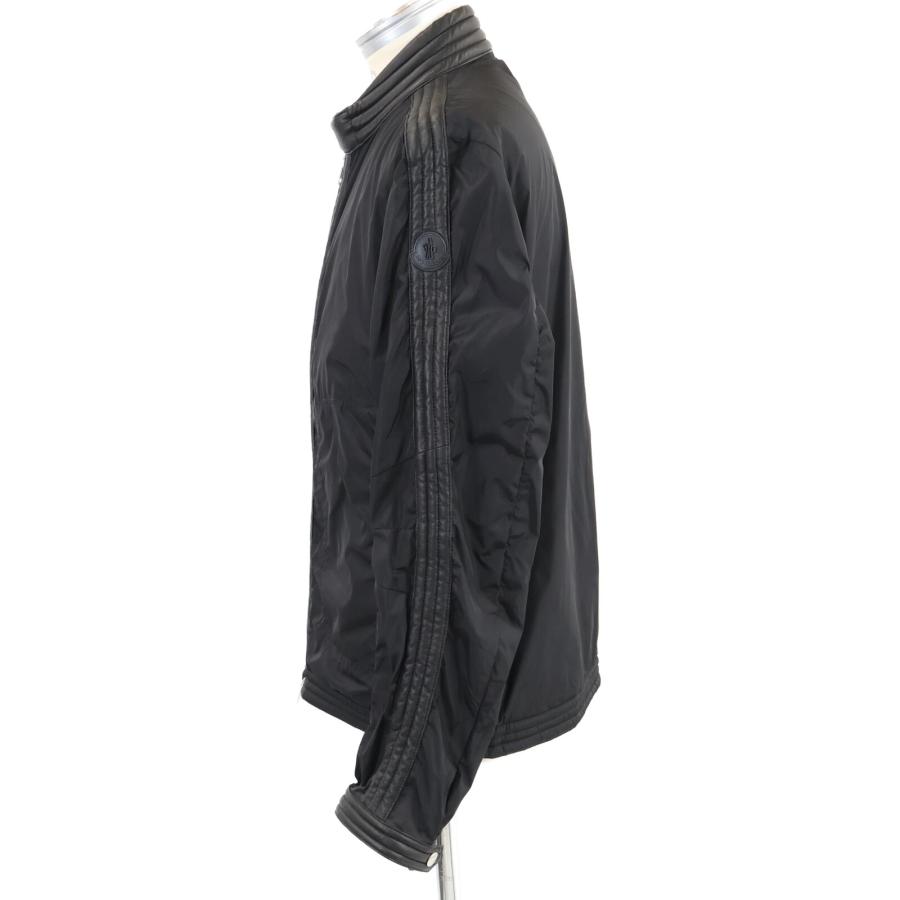 美品/国内正規 MONCLER モンクレール DAQUIN ラムレザー切替 ナイロン 