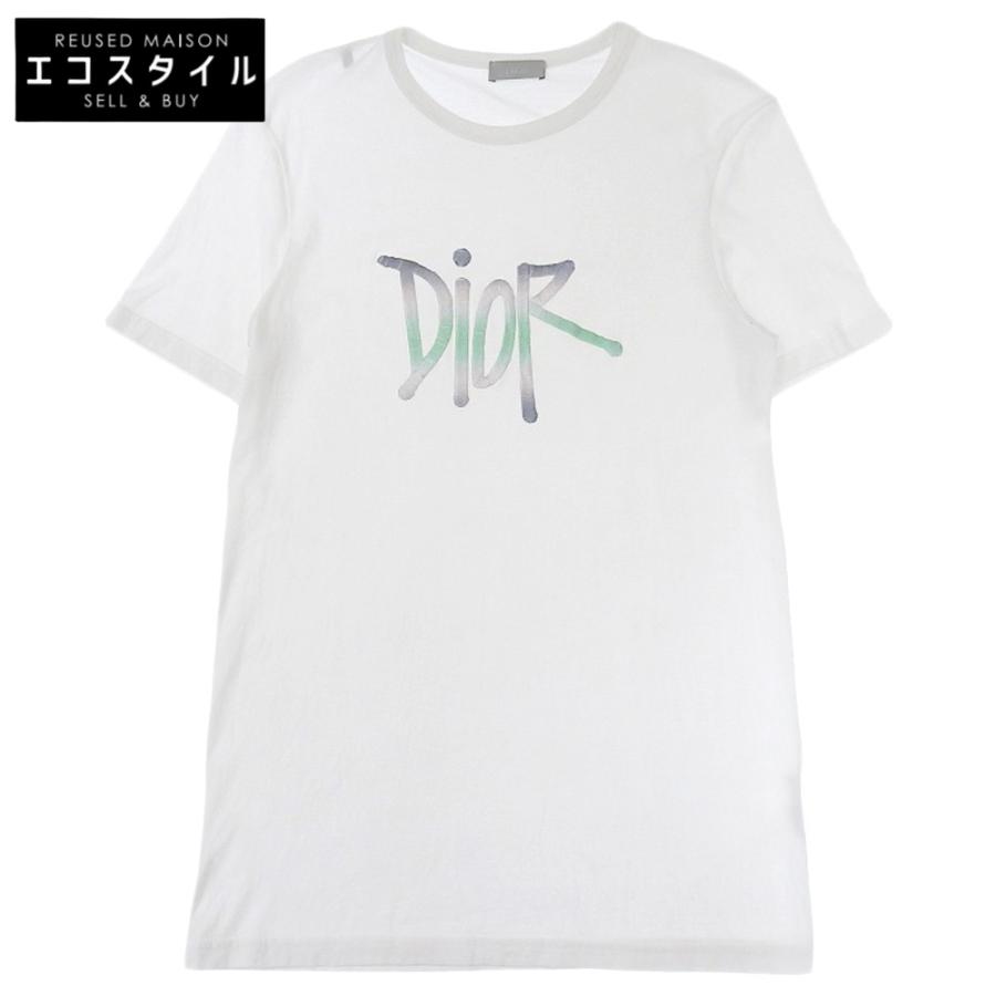 Christian Dior / Tシャツ/XS/コットン/WHT Christian Dior◇Tシャツ/XS/コットン/WHT
