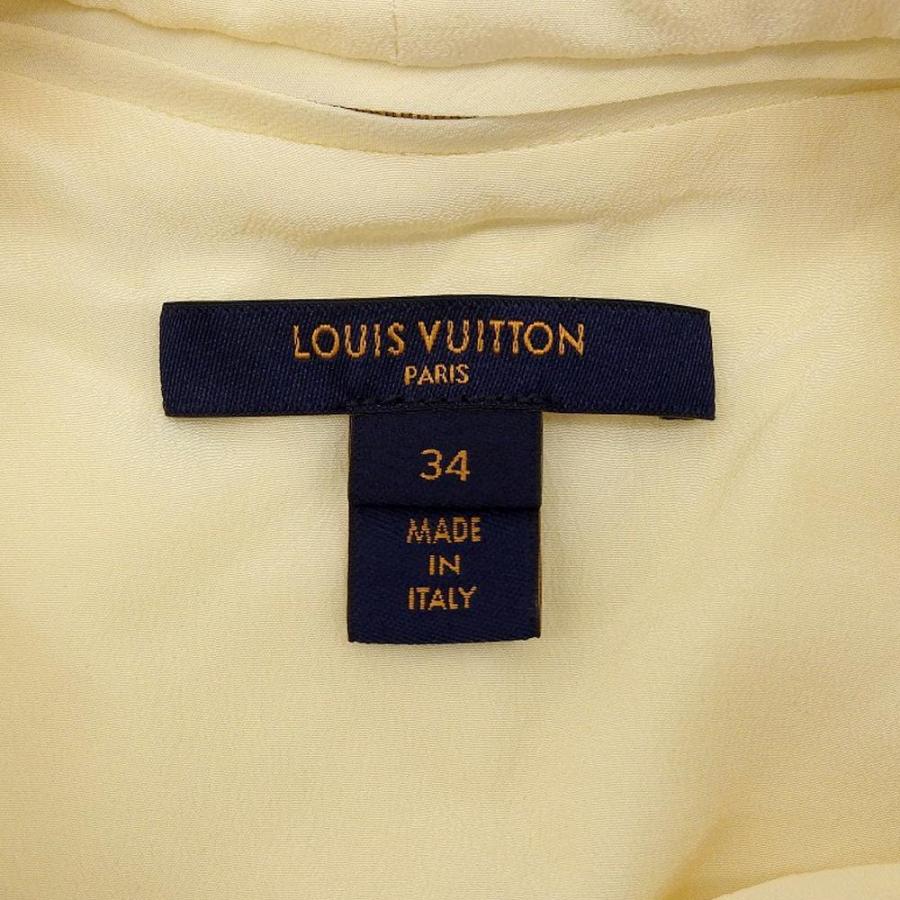 LOUIS VUITTON ルイヴィトン シルク ノースリーブ ボウタイブラウス 