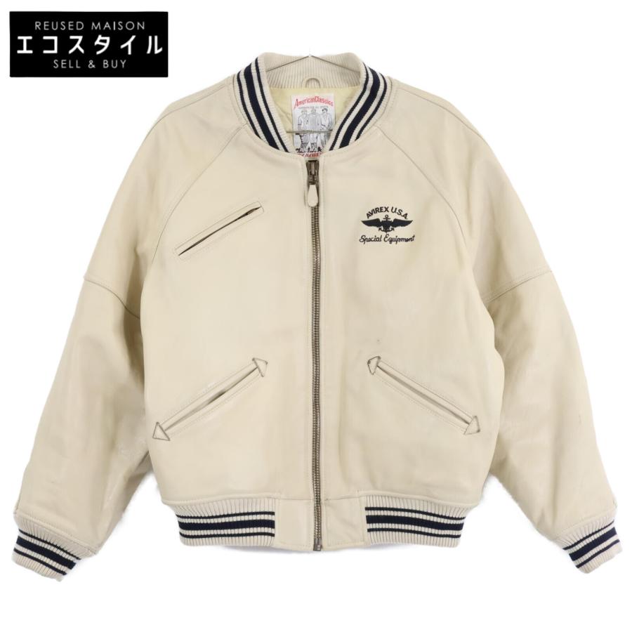 AVIREX（アヴィレックス） レザー スタジアムジャンパー スタジャン