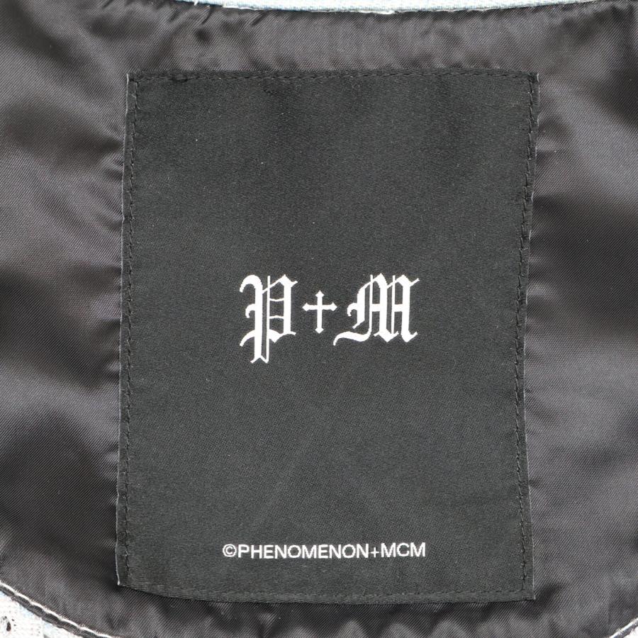 PHENOMENON（フェノメノン） ×MCM ライトブルー デニム ライダース