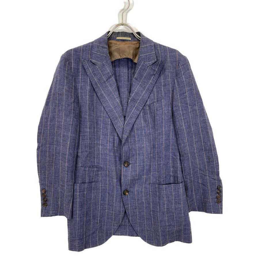 Brunello cucinelli リネン100 ジャケット BRUNELLO CUCINELLI ブルネロクチネリ ネイビー 17年製 リネン100