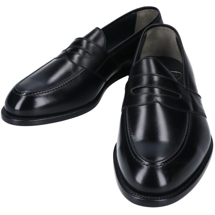 SCOTCH GRAIN スコッチグレイン コインローファー 黒 25cm スコッチグレイン SCOTCH GRAIN 新品同様 1231 コインローファー