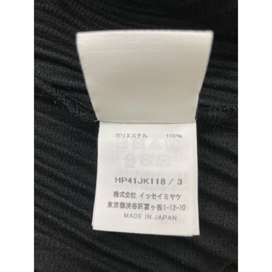 HOMME PLISSE プリーツカットソー HP01JK106 3 ブラック 中古・古着通販】HOMME PLISSE ISSEY MIYAKE (オム プリッセ イッセイ
