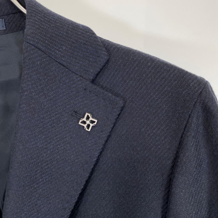 【美品】タリアトーレ チェスターコート 52 C-PRINCE TAGLIATORE タリアトーレ ネイビー C-PRINCE 50UIC017 ウール チェスタ