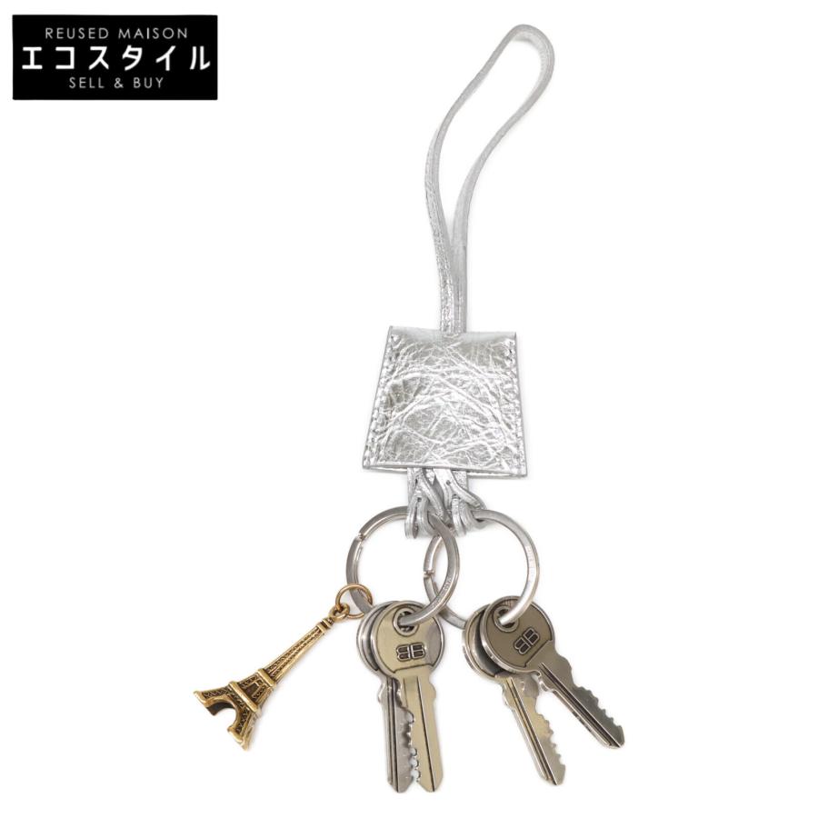 BALENCIAGA Le City チャーム エッフェル シルバー メタライズド  