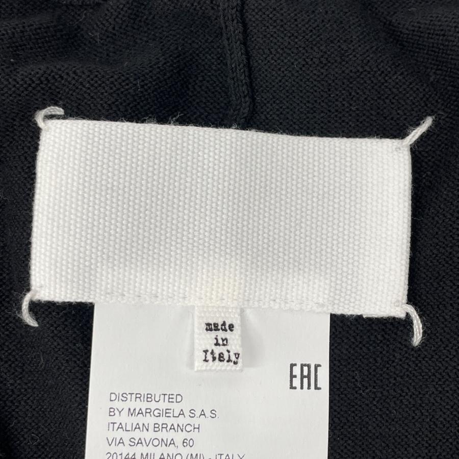 メゾンマルジェラ ブラック 21年 S29HA0656 S17721 ドレープニットカーディガン M Maison Margiela メゾンマルジェラ ブラック 21年 S29HA0656 S17721