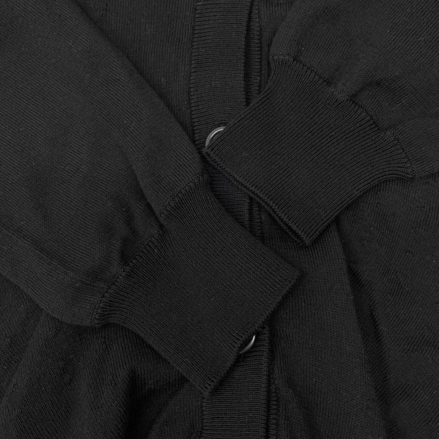 メゾンマルジェラ ブラック 21年 S29HA0656 S17721 ドレープニットカーディガン M Maison Margiela メゾンマルジェラ ブラック 21年 S29HA0656 S17721