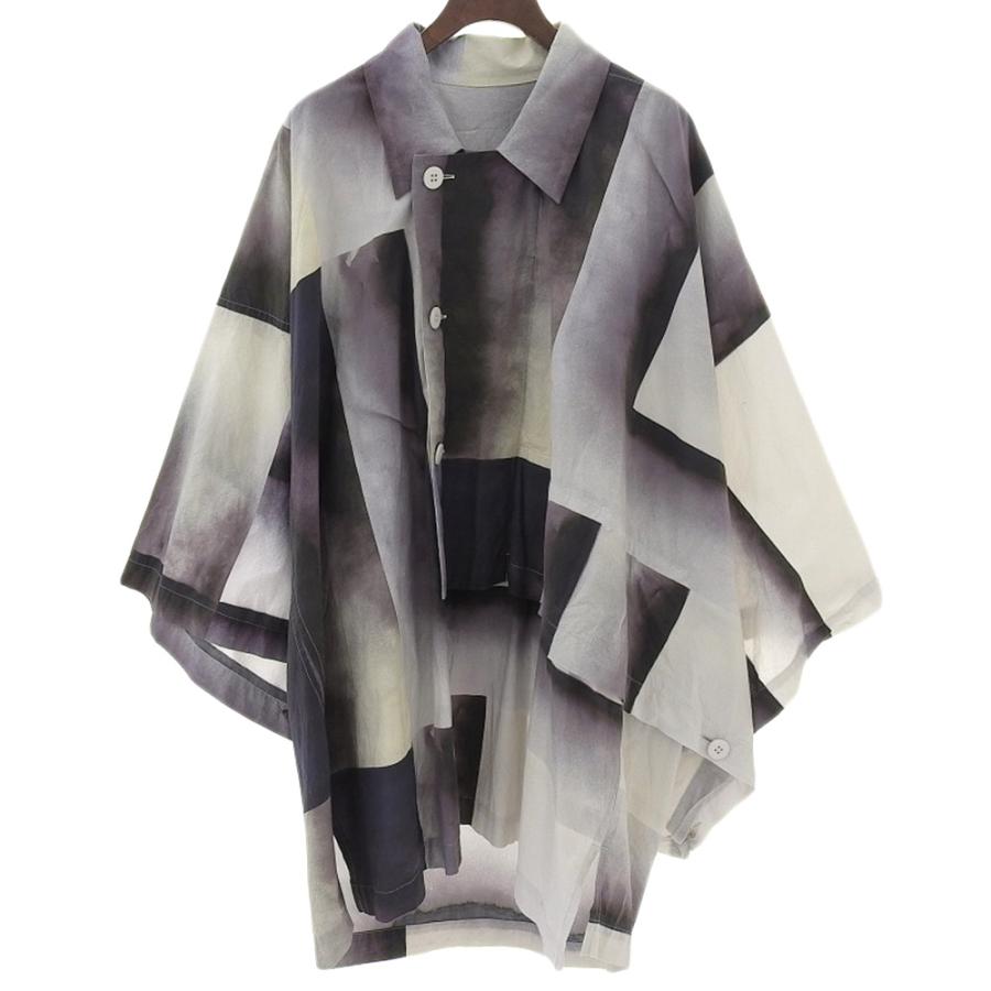 美品 ISSEY MIYAKE MEN イッセイミヤケメン SIGN アシンメトリーシャツ