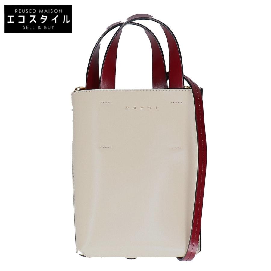美品/ MARNI マルニ MUSEOミュゼオ 2WAYショルダー ハンドバッグ 