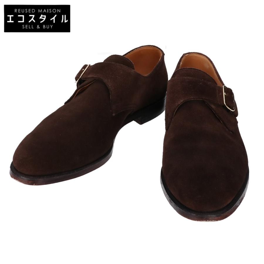 クロケット＆ジョーンズ 【新品同様】MALVERN ラスト341 スエード シングルモンク 7 1/2 E Crockett＆Jones クロケット＆ジョーンズ MALVERN ラスト341 スエード