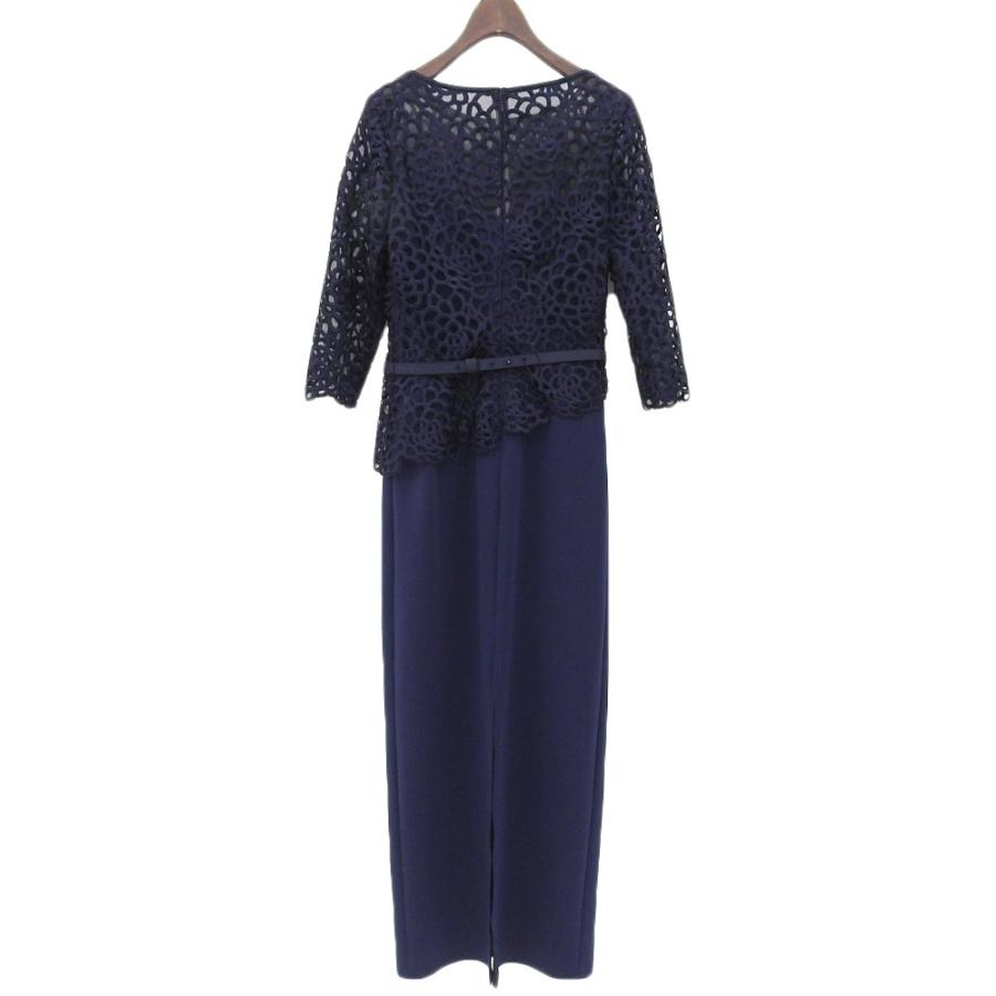 美品 TADASHI SHOJI タダシショージ ポリエステル シースルー ロング 
