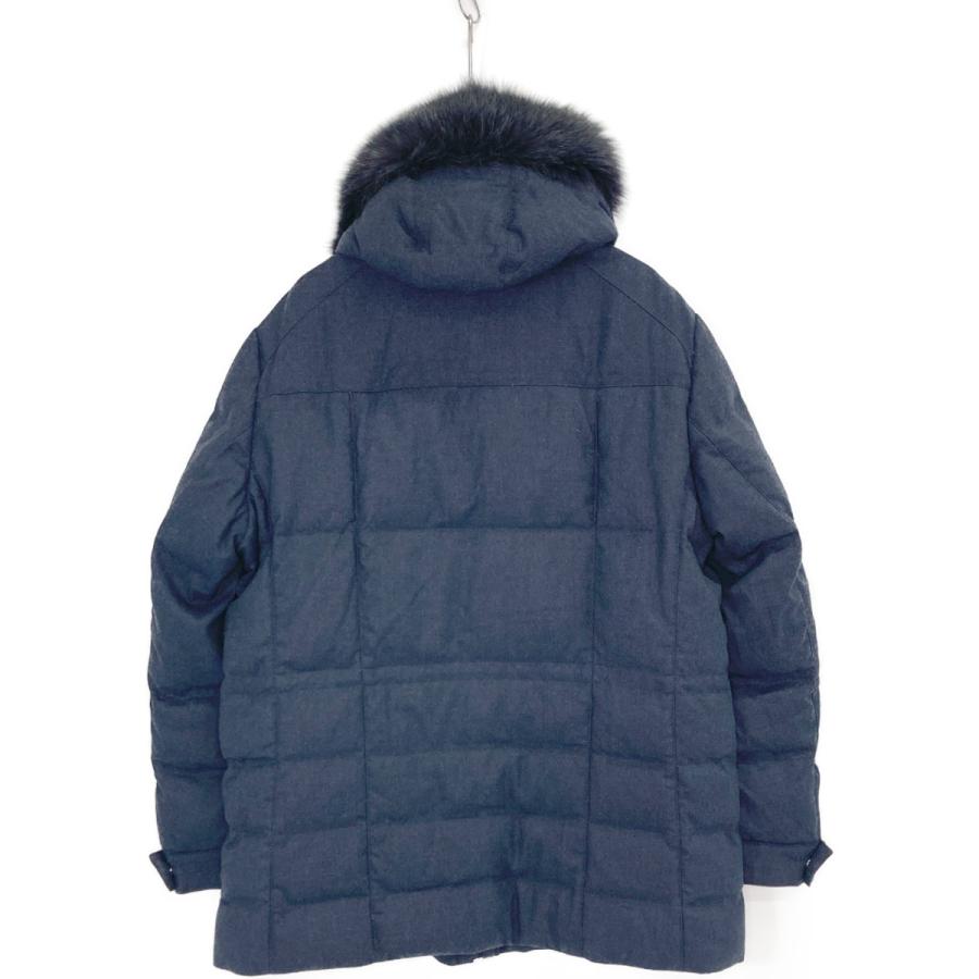 CORNELIANI コルネリアーニ ネイビー 2526 0 IDENTITY ファー付き