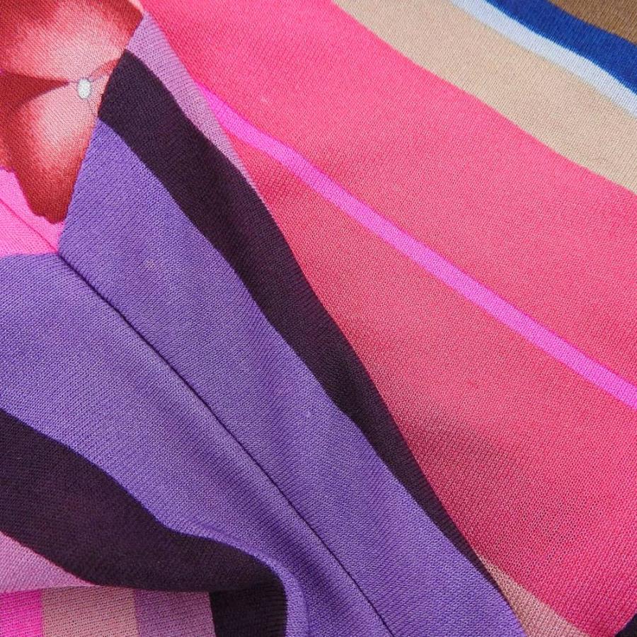 LEONARD レオナール シルク100% フラワープリント ノースリーブ  