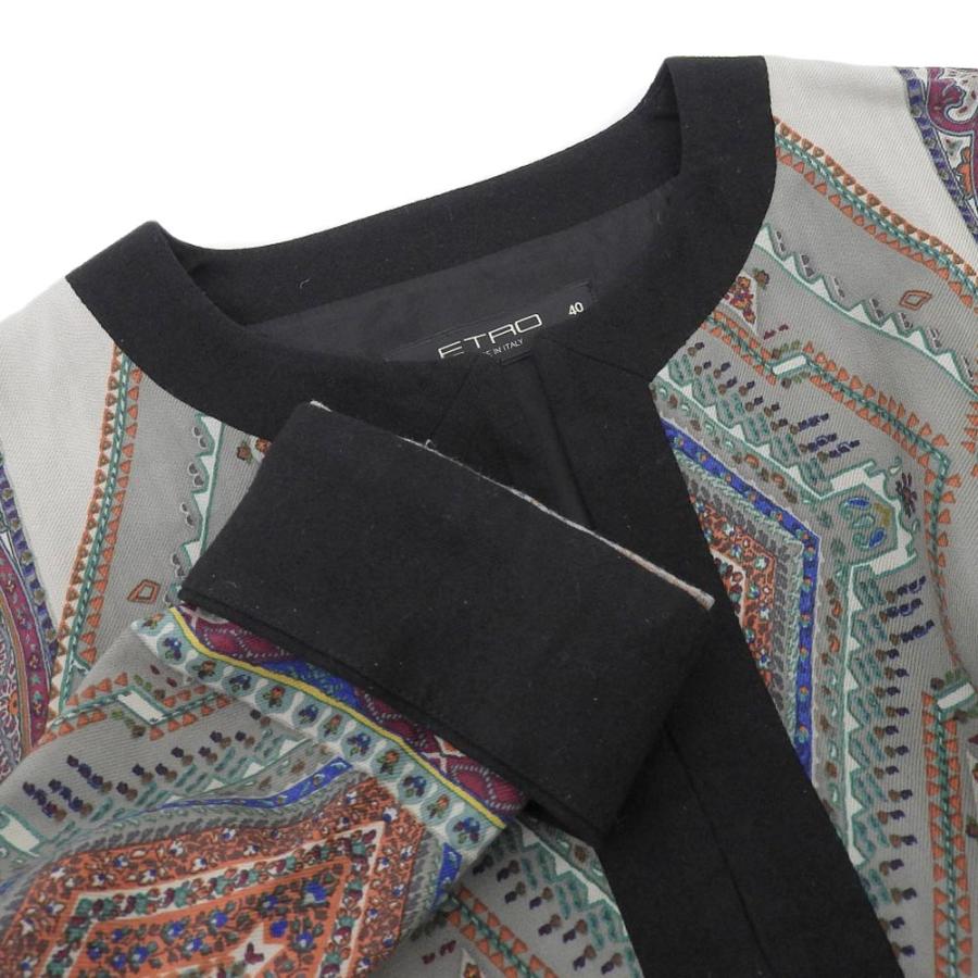 ETRO（エトロ） ペイズリー ノーカラーL/S ワンピース レディース