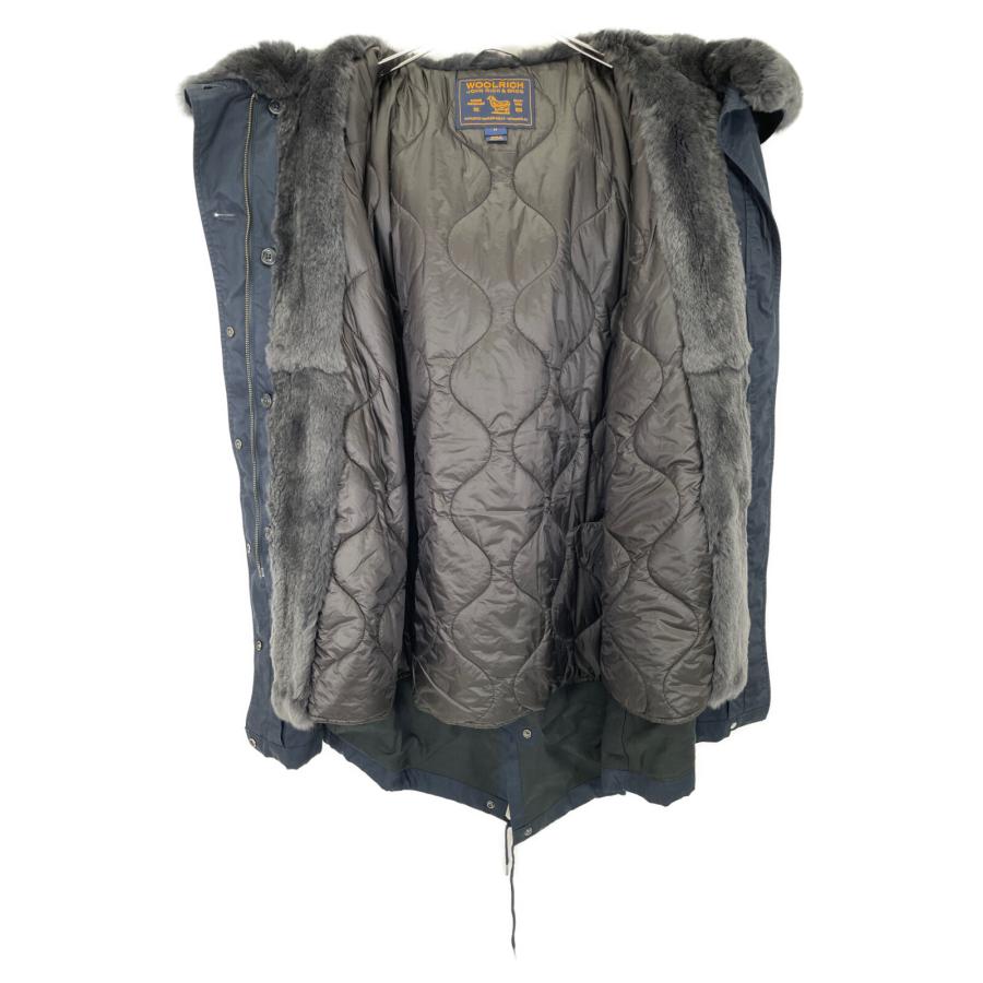 WOOLRICH ウールリッチ 1702150 ネイビー ラビットファー ナイロン  