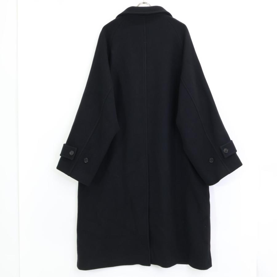 soe BaggySleeveLongCoat サイズ1 ブラックウール100% 中古・古着通販】SOE (ソーイ) Baggy Sleeve Long Coat ブラック