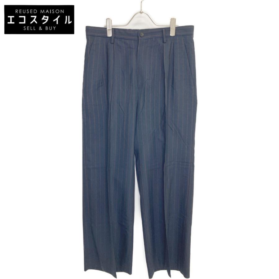 IRENISA イレニサ 23AW ネイビー IH-23FW-PO28-MSS ウール混 バギー 