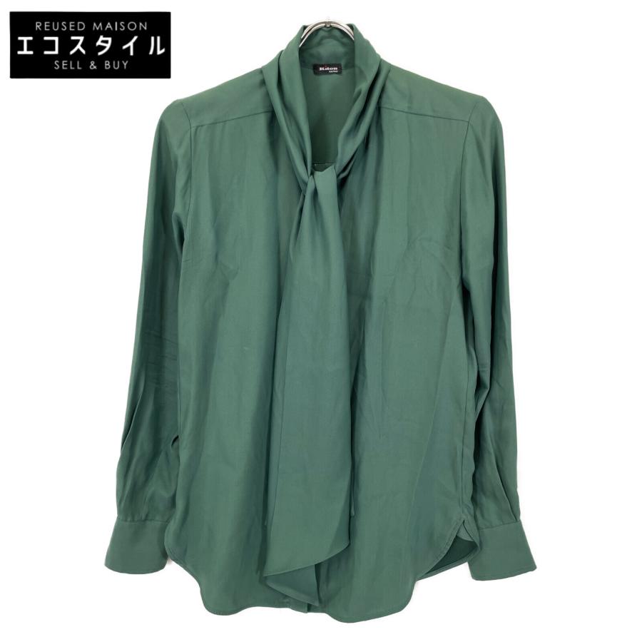 美品✨ドゥロワー　シルク　ジャガードボウブラウス　ボウタイ　ブラウス 美品✨ドゥロワー シルク ジャガードボウブラウス ボウタイ ブラウス