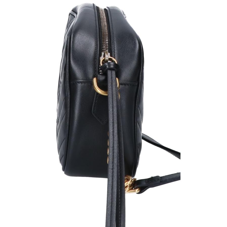 GUCCI GGレザー チェーンショルダーバッグ ブラック 447632 グッチ ショルダーバッグ GGマーモント キルティング スモール