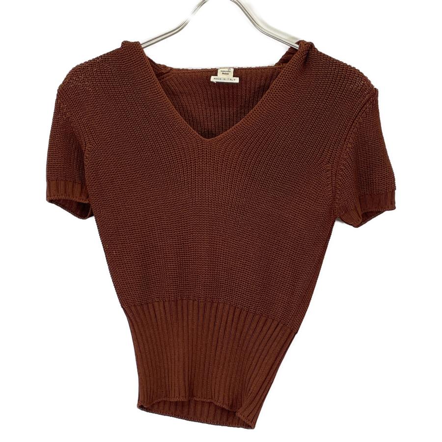 HERMES エルメス ブラウン ゴルチェ期 レーヨンナイロン スッキッパー  