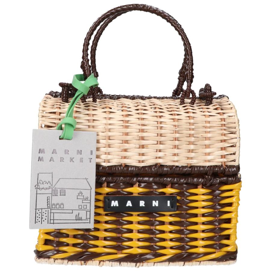 りーたんたんさま 【美品】マルニ MARKET RIBBON BASKET カ りー