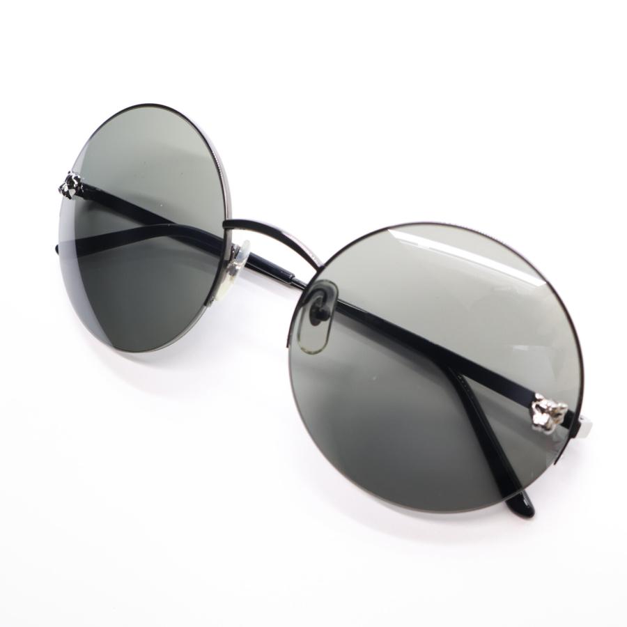 【美品/希少】Cartier カルティエ サングラス　CT0014S メガネ Cartier（カルティエ） 新品/ CT0022S 001 Cat3 パンサー 金属フレーム