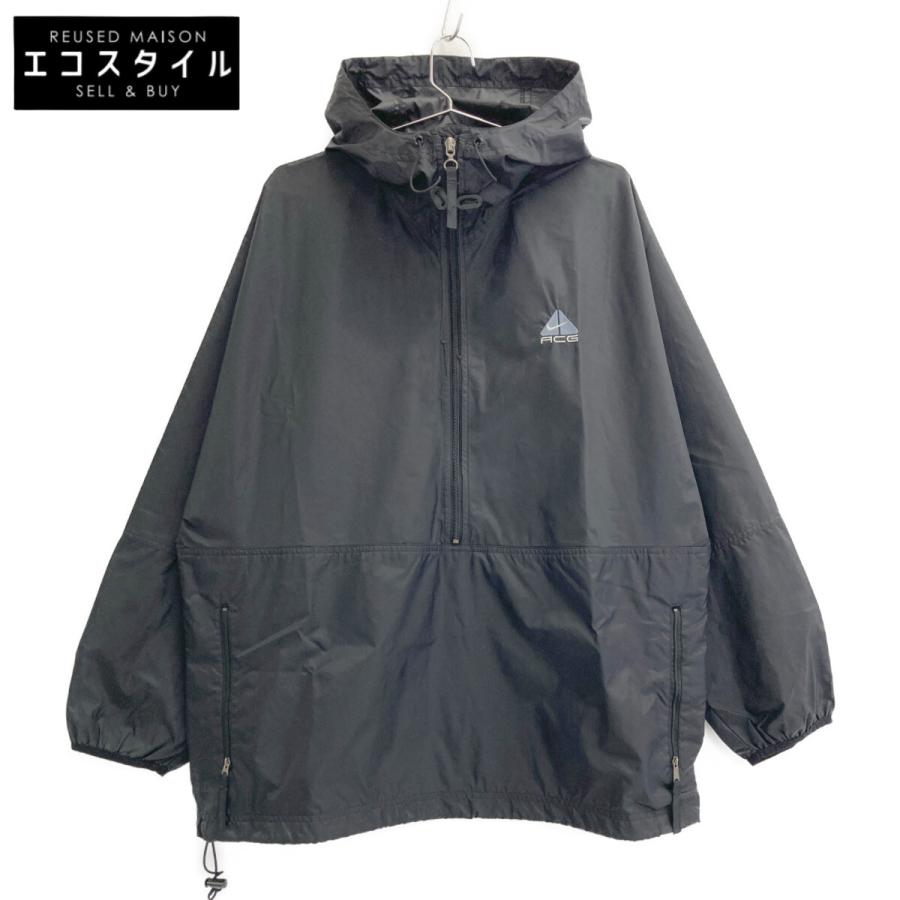 NIKE（ナイキ） 【ACG】ブラック U7FHS ロゴ アノラックパーカー